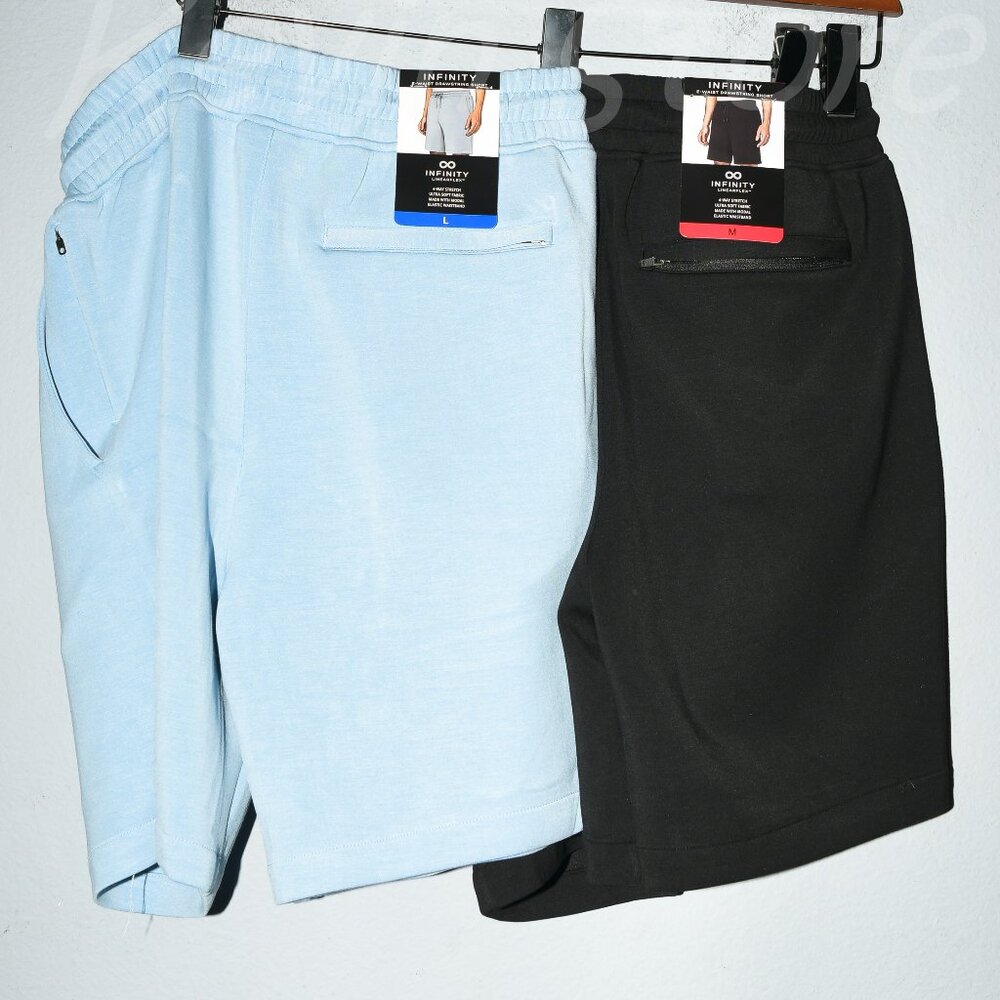 2‎ pairs Infinity Men's Luxe Shorts-Price is for 2